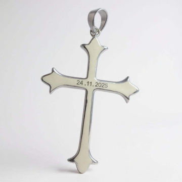 Custom Sterling Silver Cross Pendant