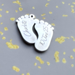 Custom Sterling Silver Baby Pendant